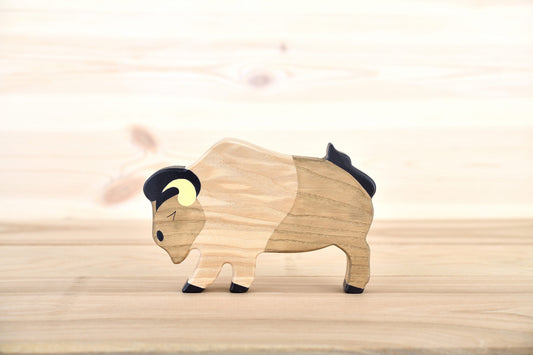 Wooden Bison toy