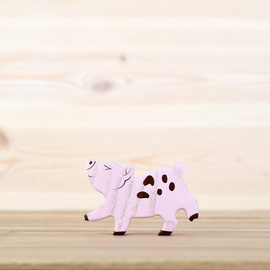 Wooden Piglet Toy