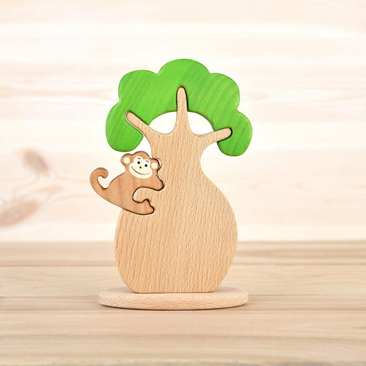 Wooden Tree with a monkey