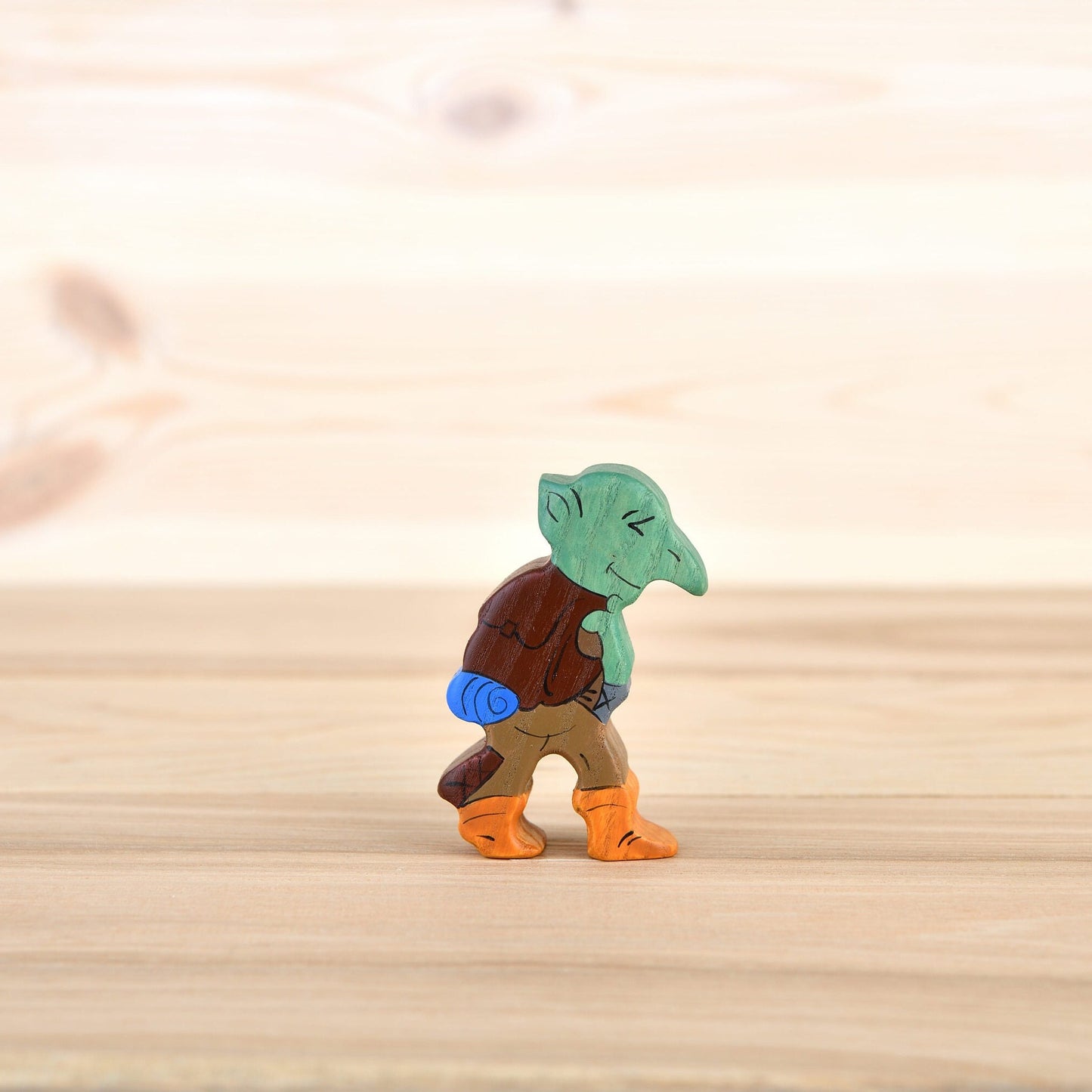 Wooden Troll figurine