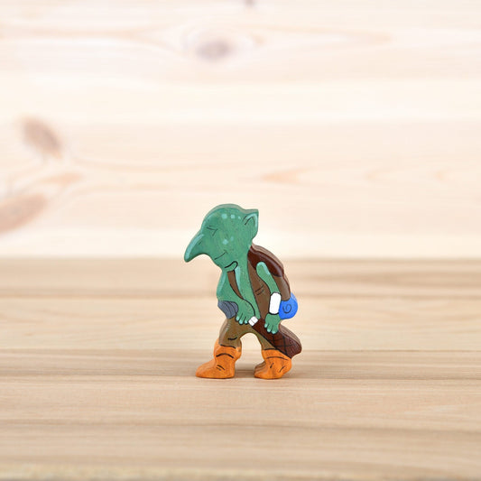 Wooden Troll figurine