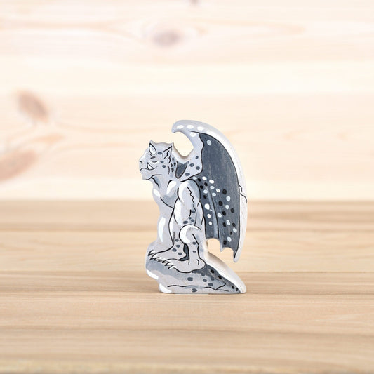 Wooden Harpy figurine