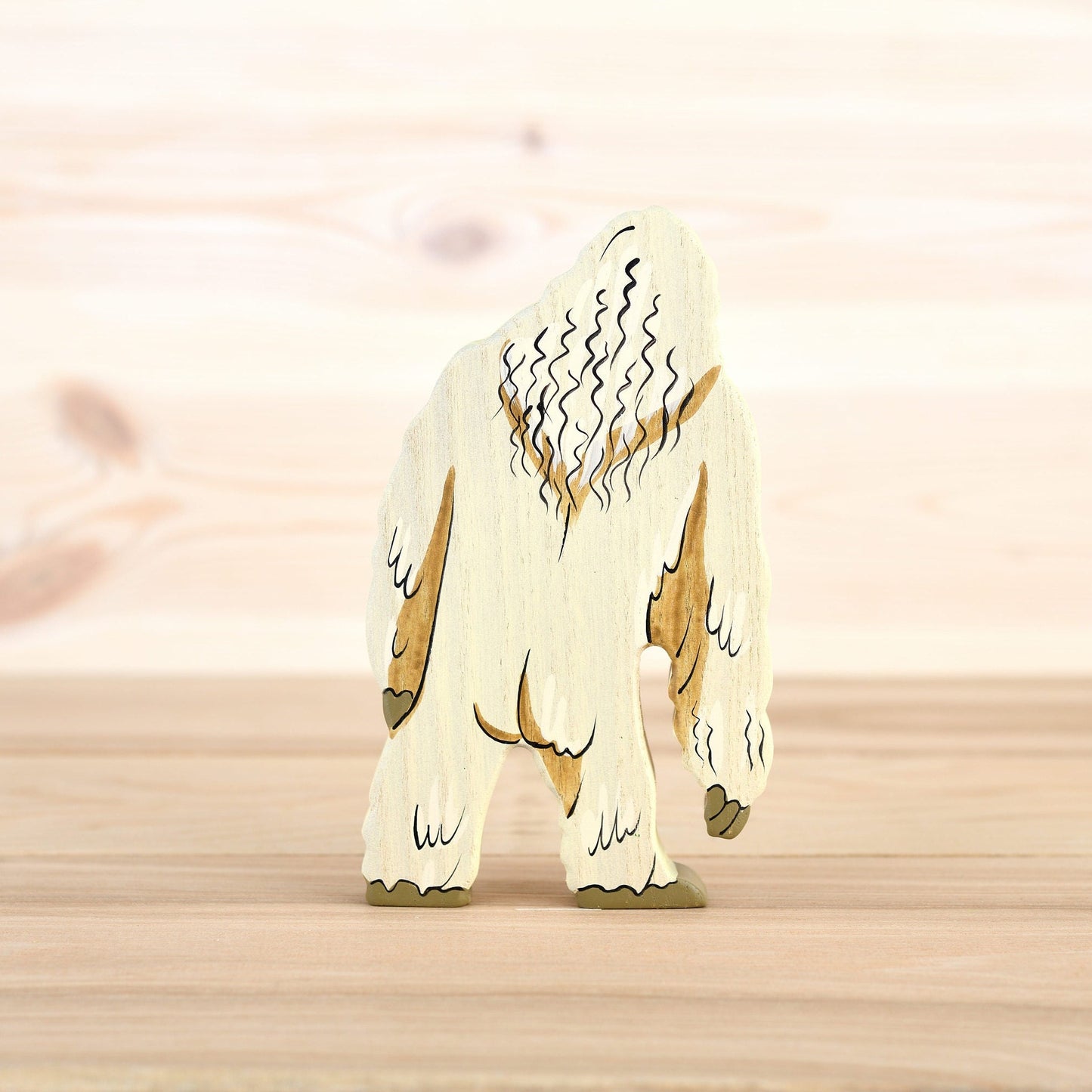 Wooden Yeti toy