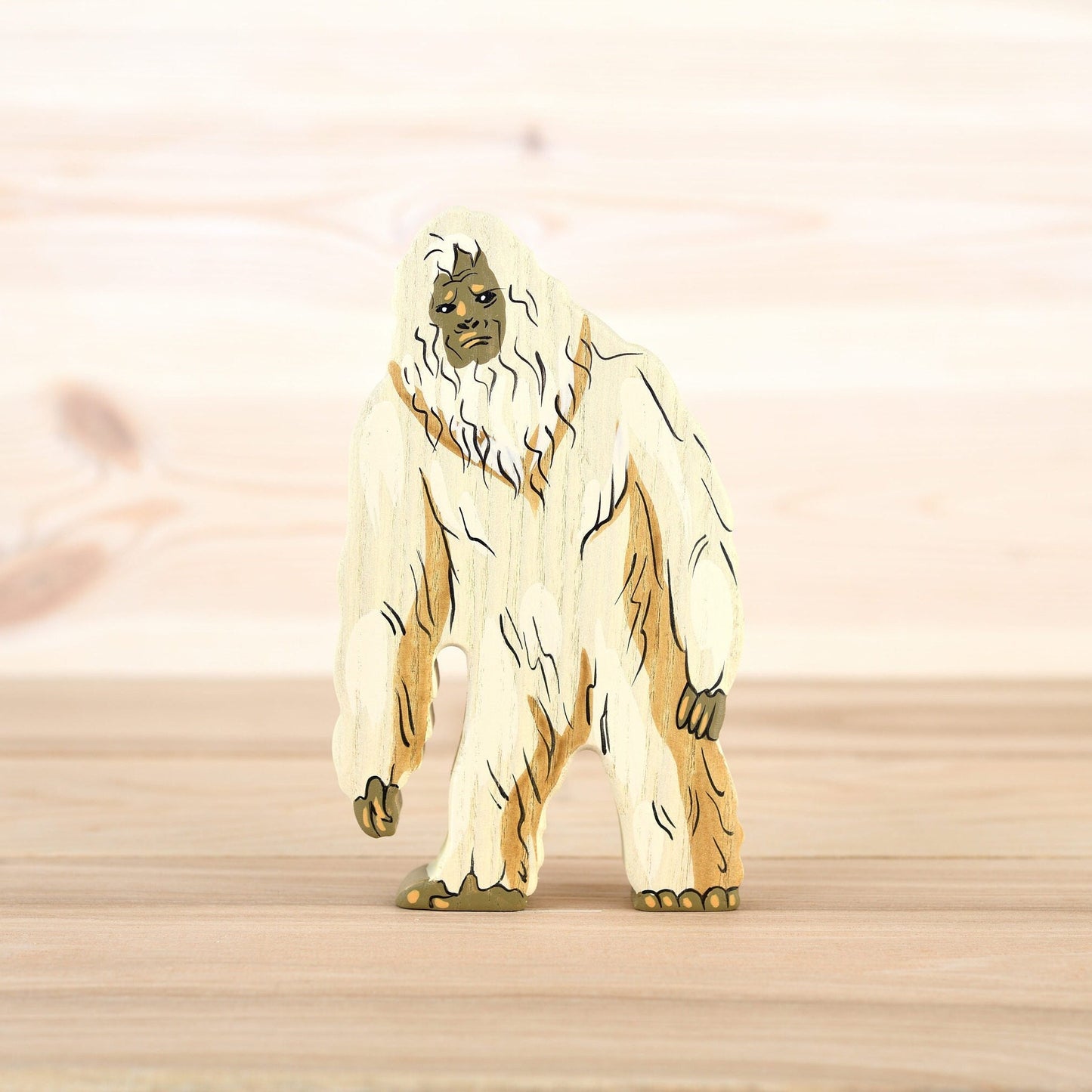 Wooden Yeti toy