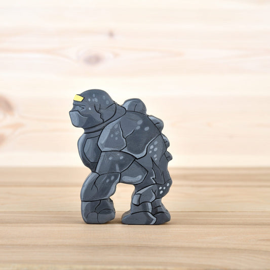 Wooden Golem figurine Jewish folklore