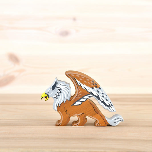 Wooden Griffin figurine