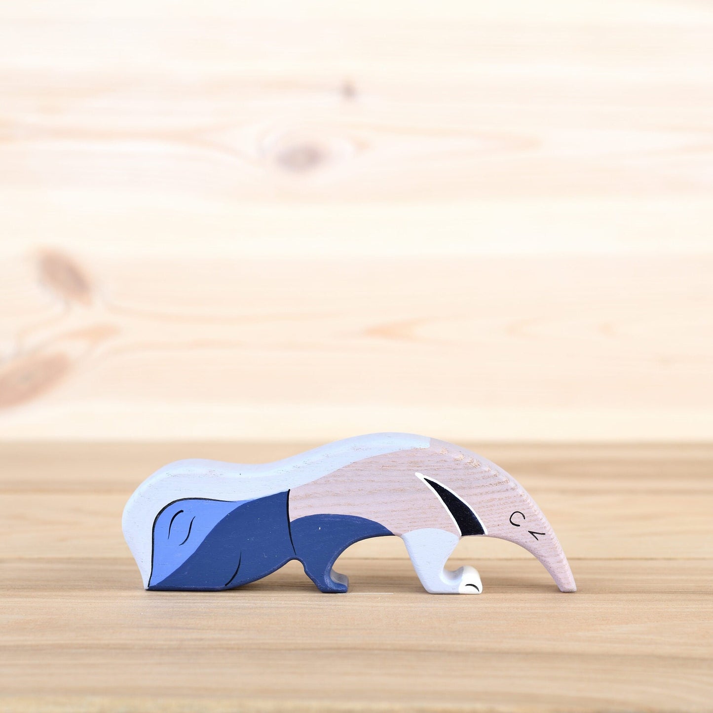 Wooden Anteater toy