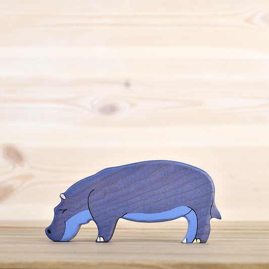Wooden Hippo Toy