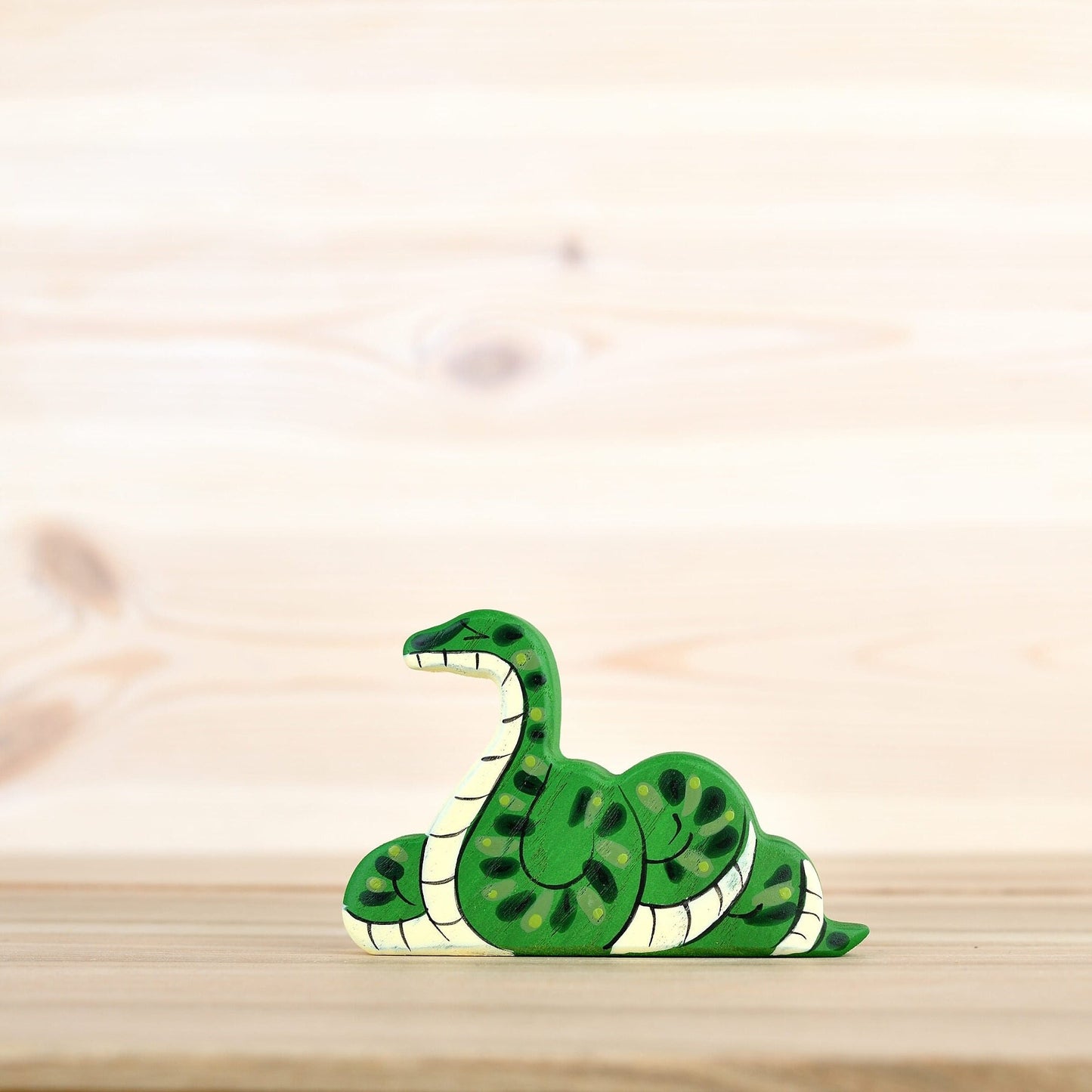 Wooden Snake Toy