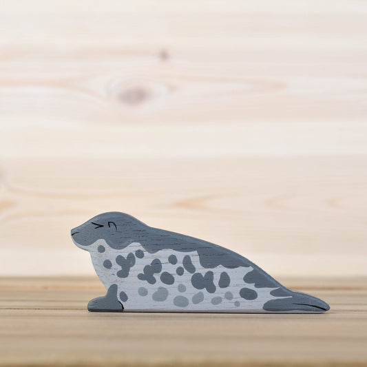Wooden ringed seal toy