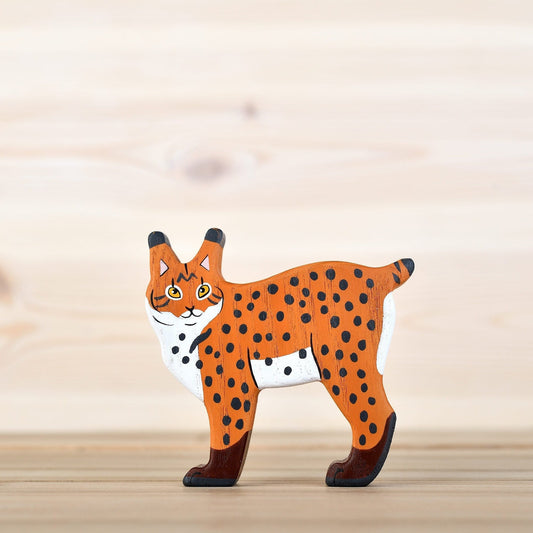 Wooden Lynx Toy