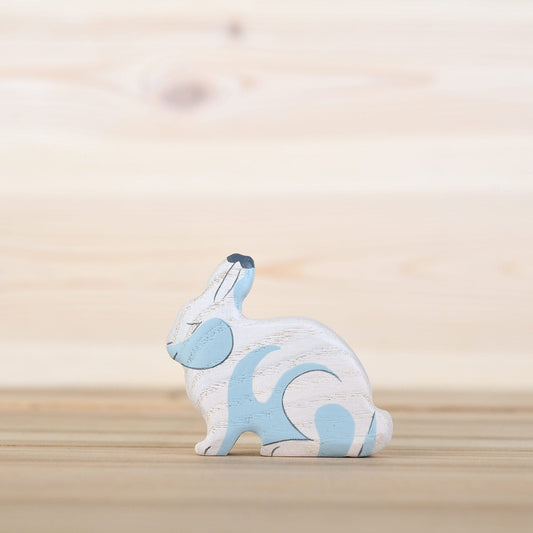 Wooden Arctic hare toy