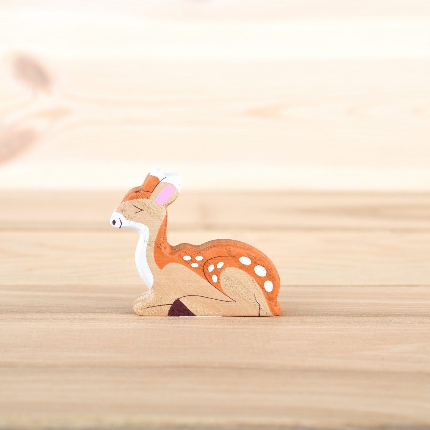 Wooden Fawn figurine
