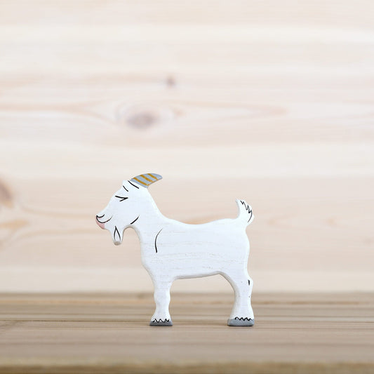 Wooden Goat figurine