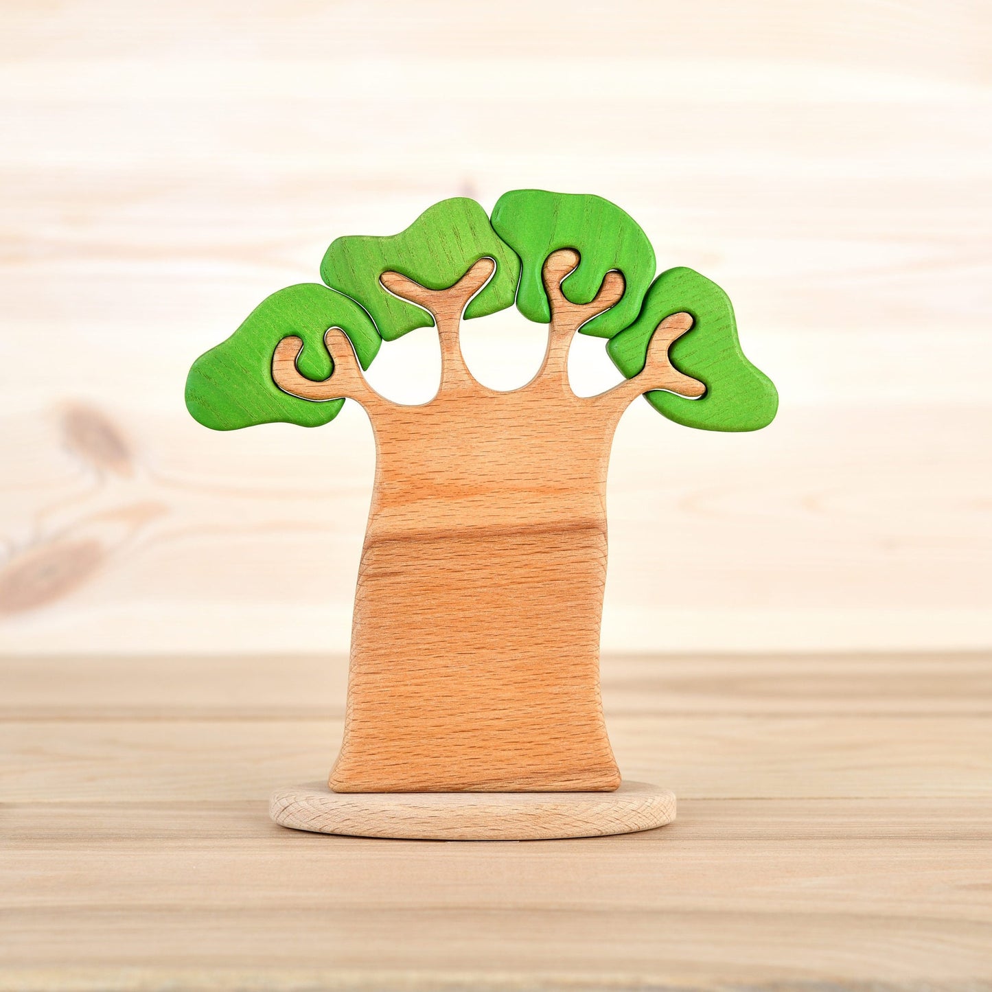Wooden baobab tree/wooden puzzle