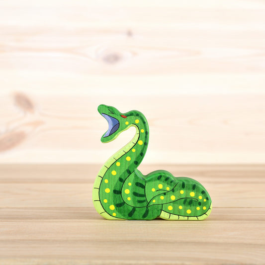 Wooden anaconda toy