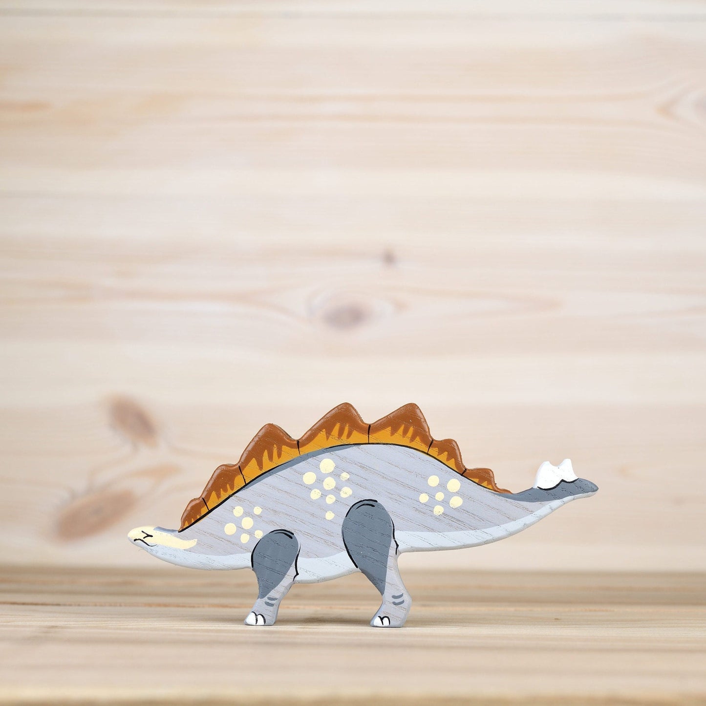 Wooden Stegosaurus Toy