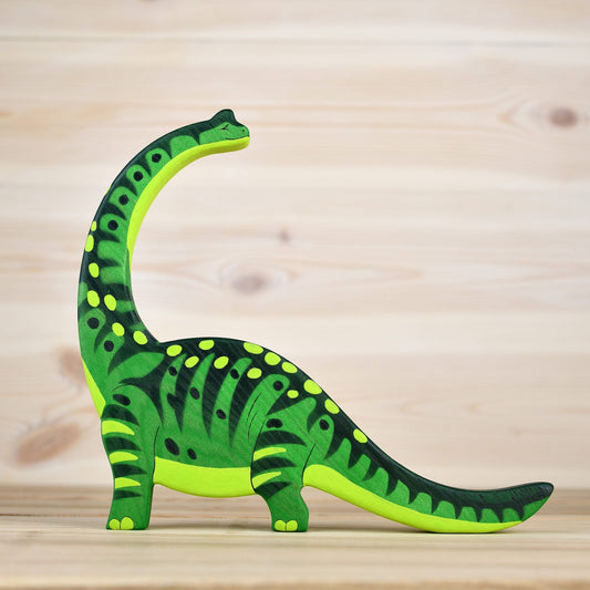 Wooden Diplodocus toy