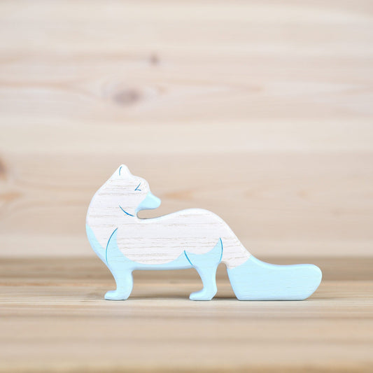 Wooden Polar Fox Toy