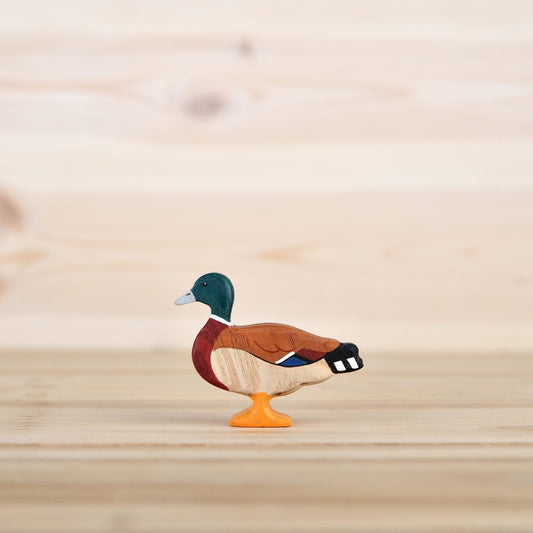 Wooden mallard duck