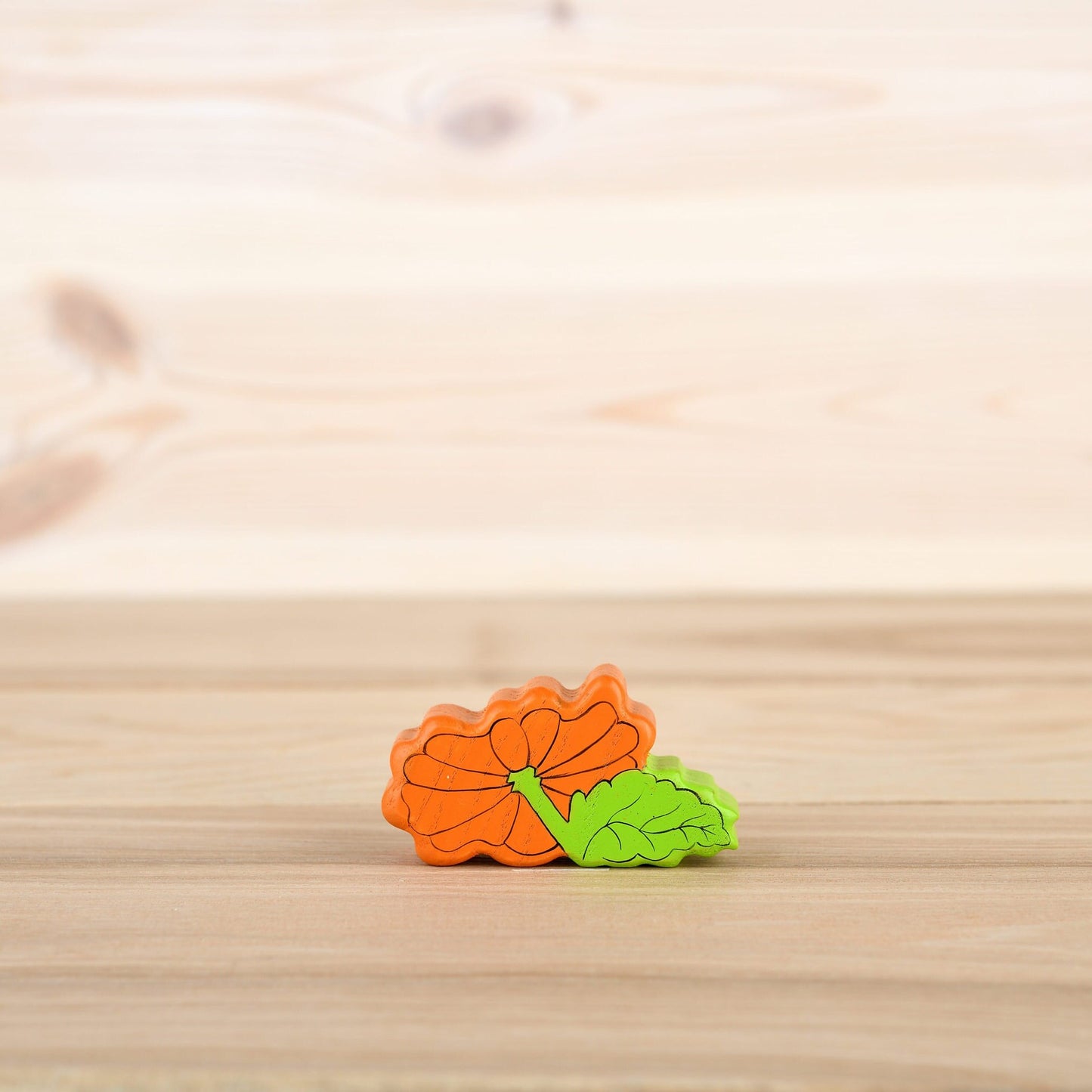 Wooden Yellow flower figurine