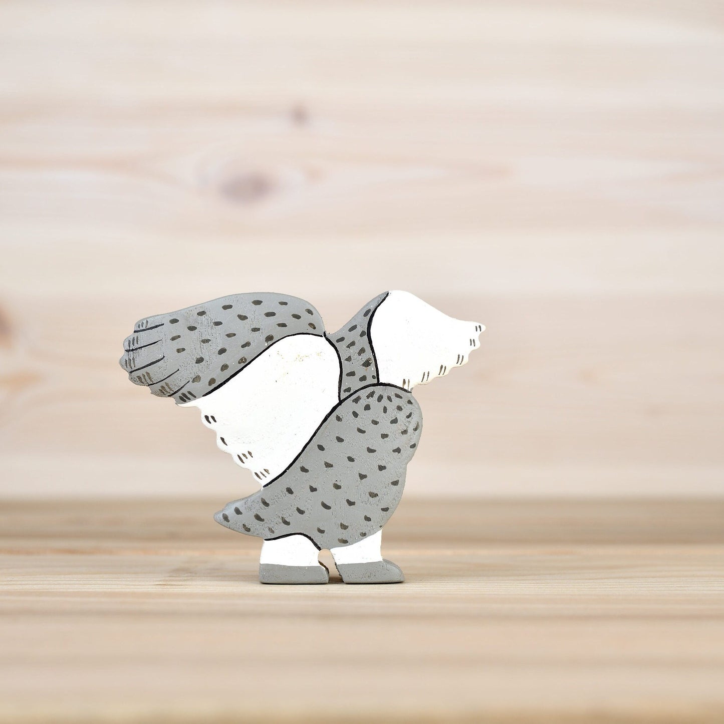 Wooden Snowy Owl Toy