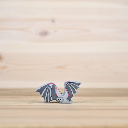 Wooden night bat toy