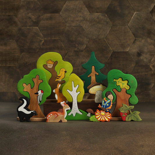 Wooden Woodland Set (12pcs)
