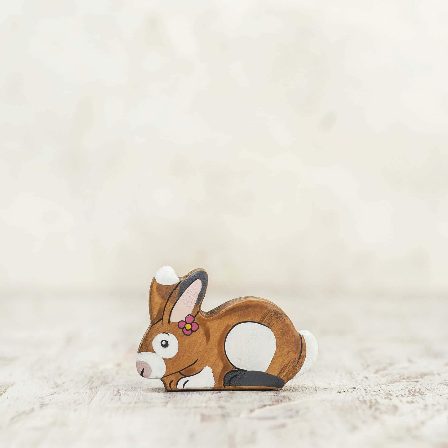 Wooden Brown Rabbit toy