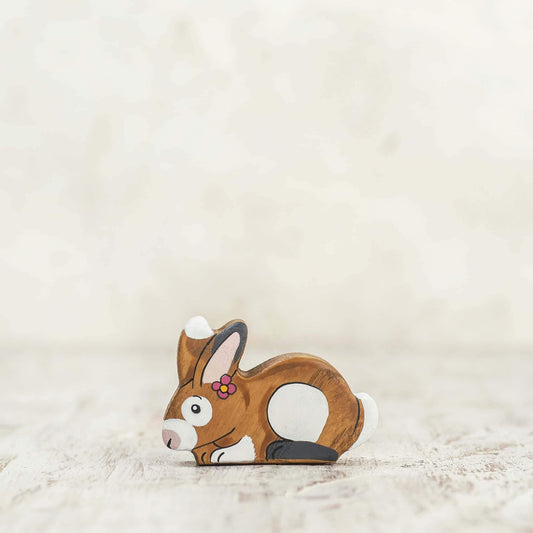 Wooden Brown Rabbit toy