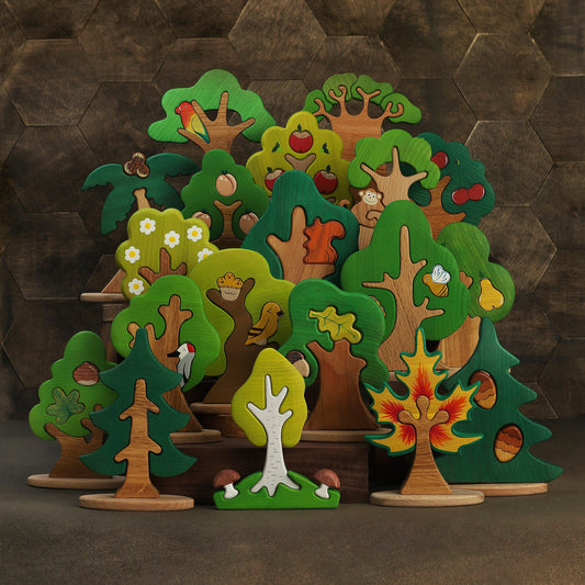 Big Wooden Tree Set  (19pcs)