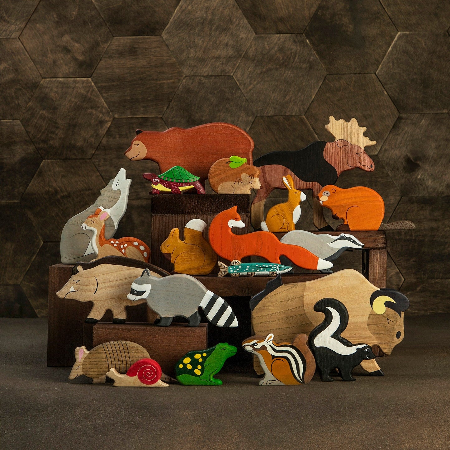 Wooden Lake Turtle Toy