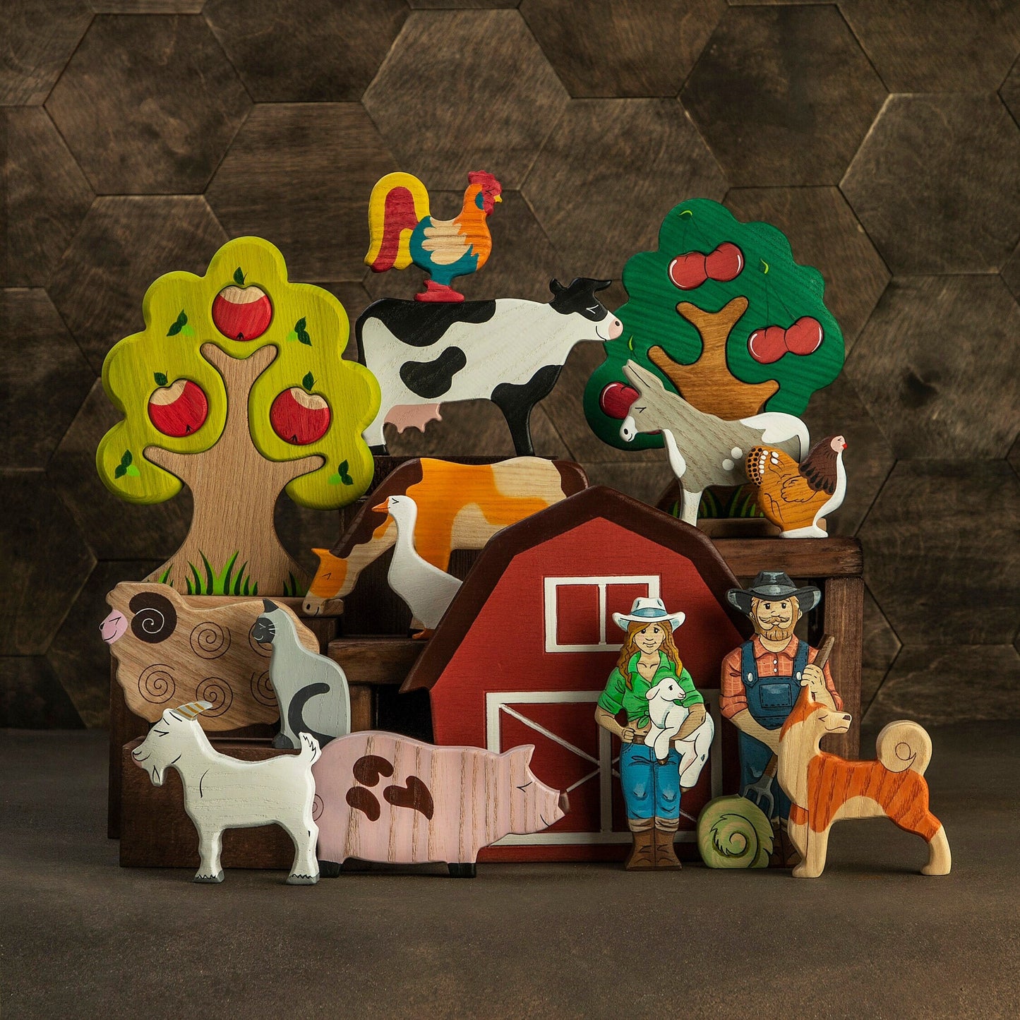 Wooden Cow Toy