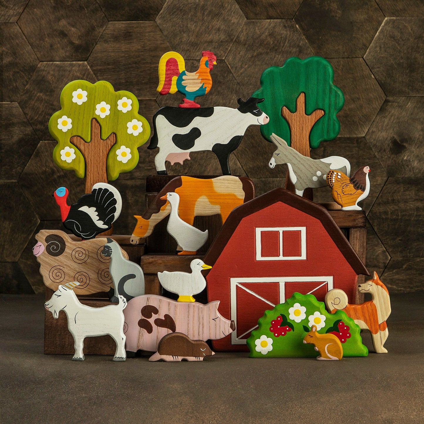 Wooden Cow Toy