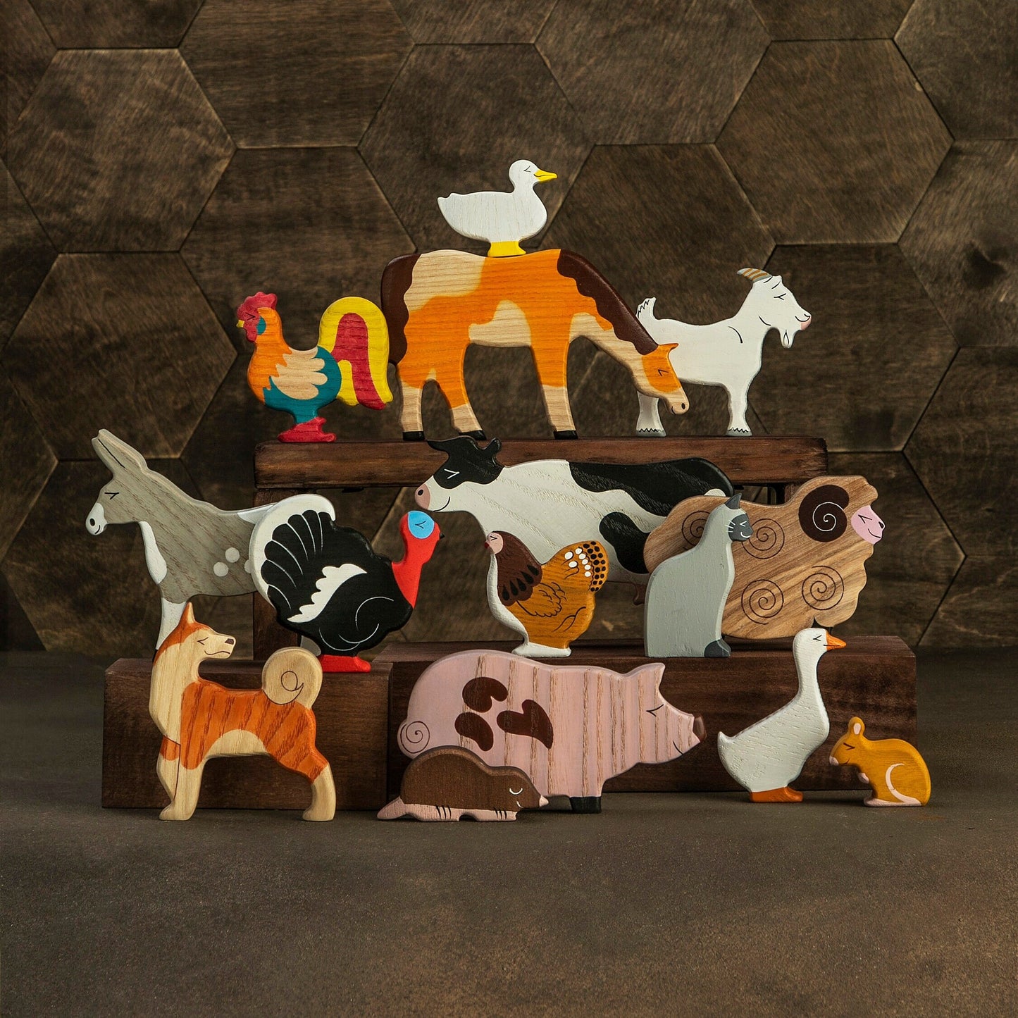 Wooden Cow Toy
