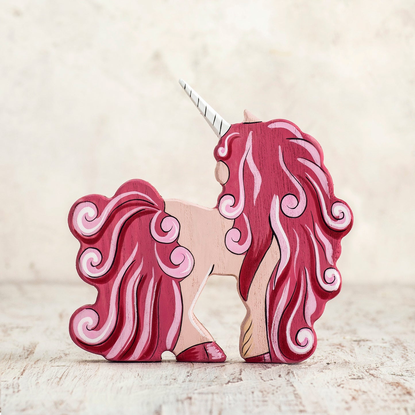 Wooden Unicorn figurine legendary creature unicorn toy Handmade Fairy Figurines