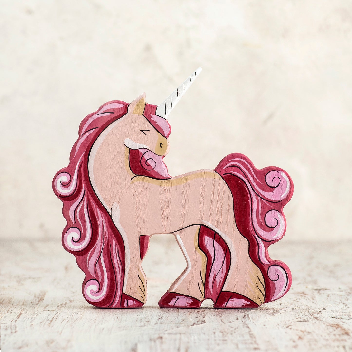 Wooden Unicorn figurine legendary creature unicorn toy Handmade Fairy Figurines