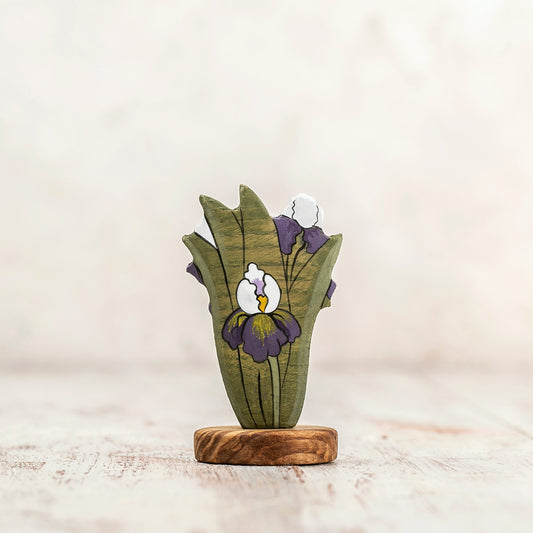 Wooden Iris Flower Toy