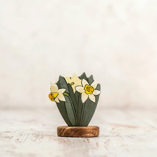 Wooden Daffodil Flower Toy