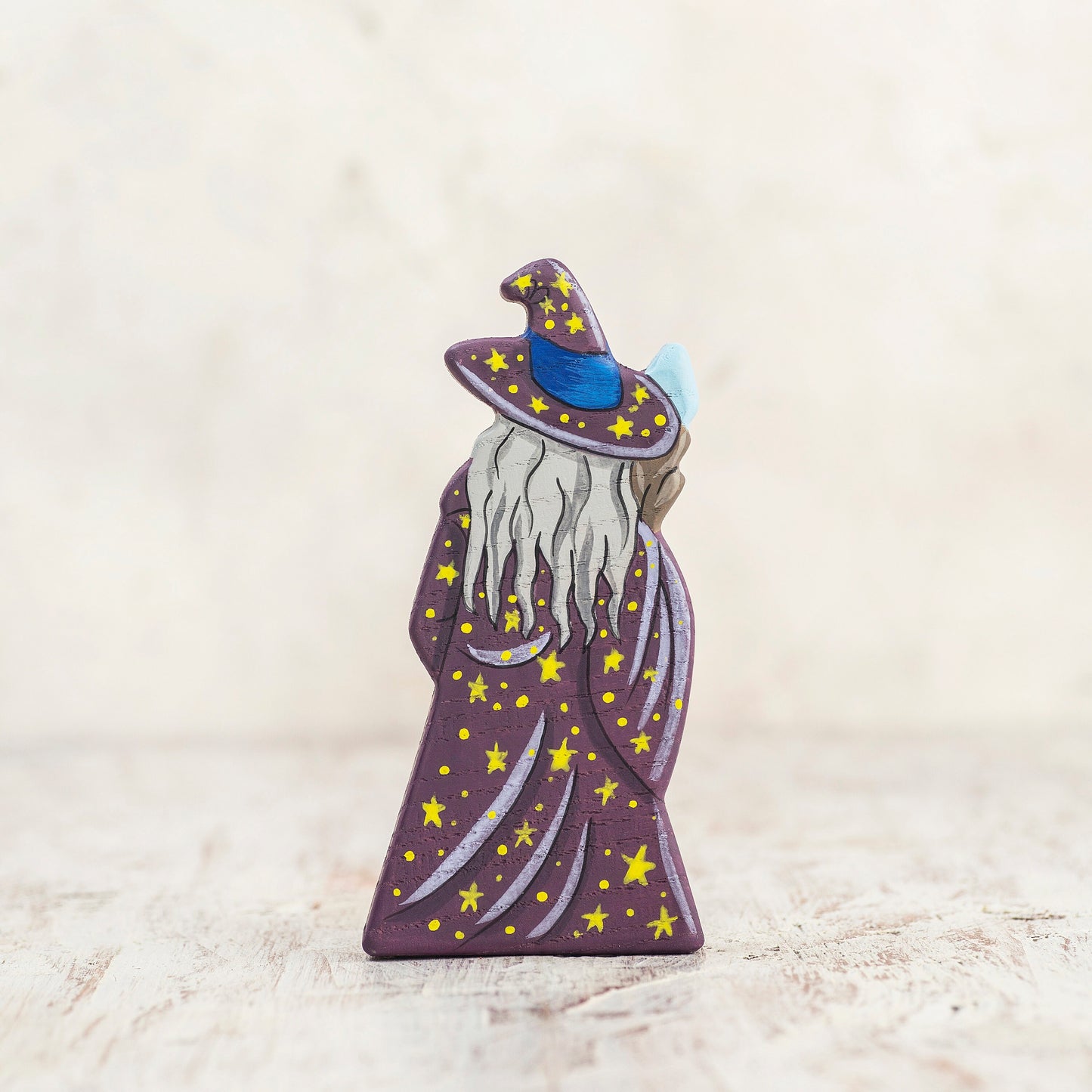 Wooden Wizard figurine