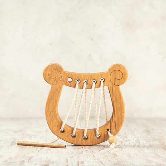 Wooden Lyre Sewing Toy