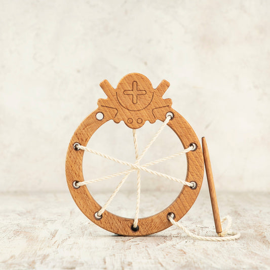 Wooden Spider Web Sewing Toyoy