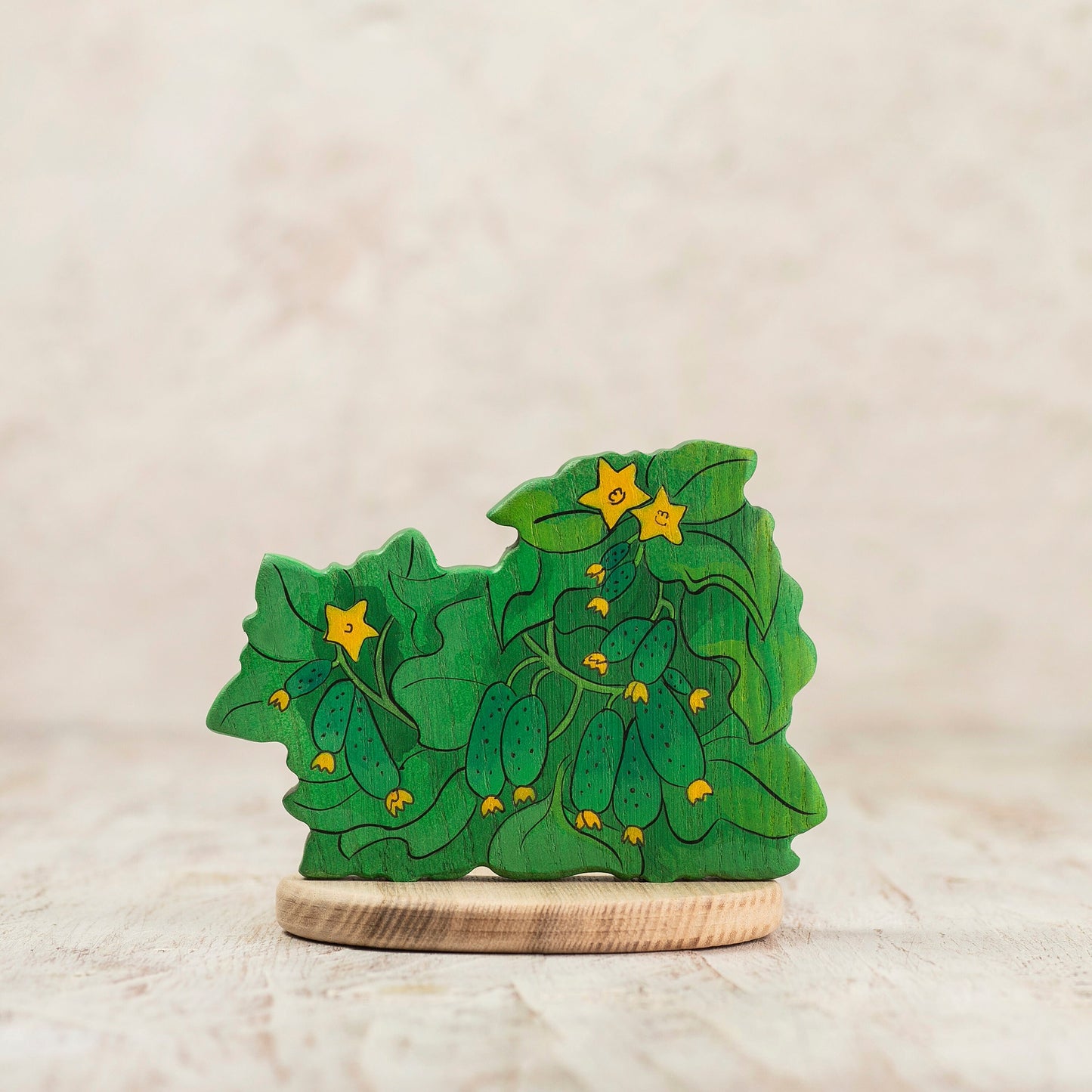 Wooden Cucumber Plant Toy