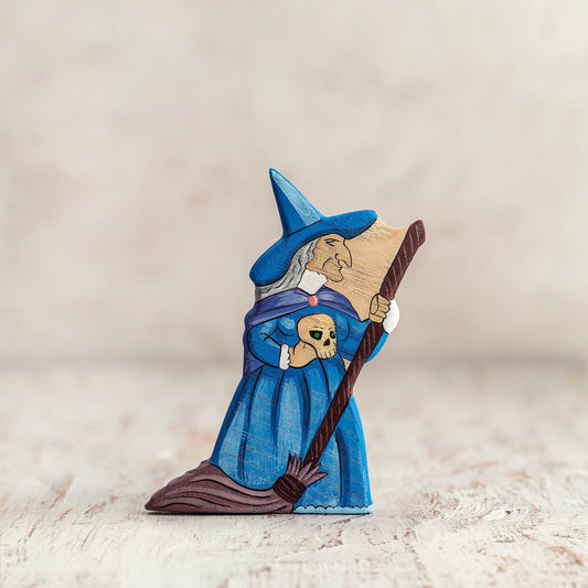 Wooden Old Witch Toy
