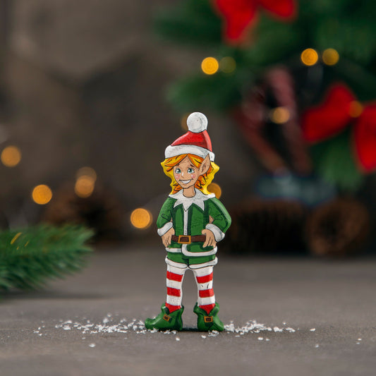 Wooden Christmas Elf toy
