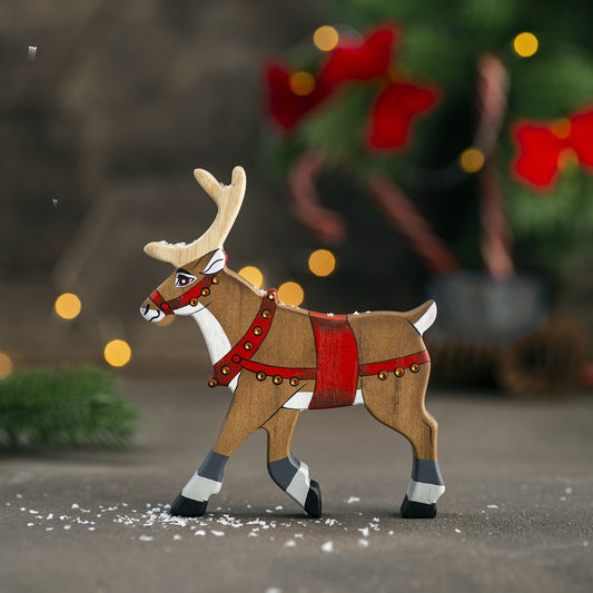 Wooden Christmas Deer Toy