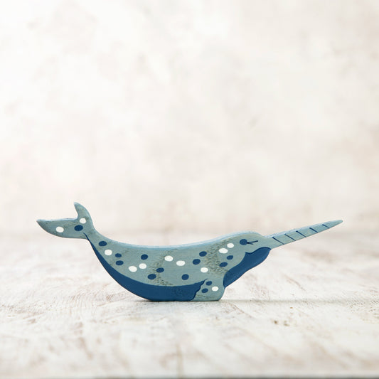 Wooden Narwhal Toy
