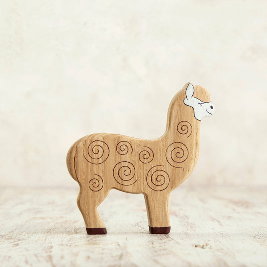 Wooden Alpaca Toy